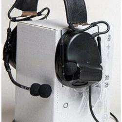 Casque Comtac 3 avec pads en silicone - Noir - FCS/FMA