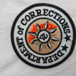 insigne badge us américain gardien de prison département of correction