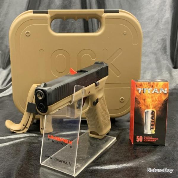 Pack prt a tirer Pistolet- "GLOCK 17 COYOTE GEN5" - Cal 9 MM P.A.K - EDITION LIMITEE FRENCH ARMY