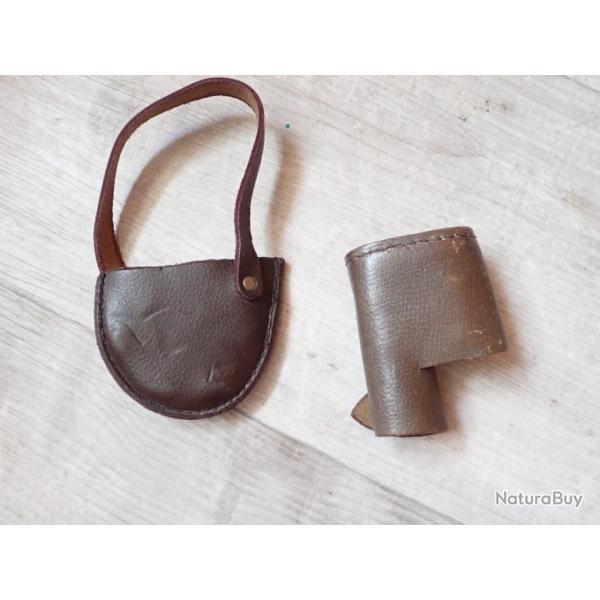 Bonnette, cuirs de protection pour dioptre waffenfabrik WF suisse. Accessoires K31