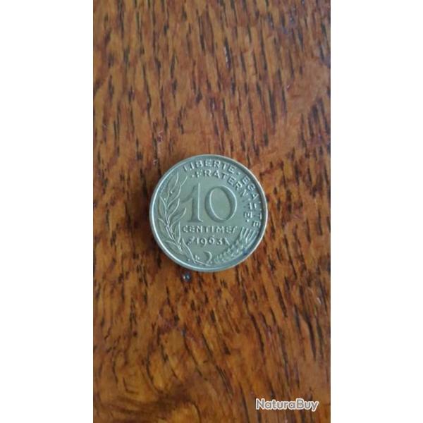 10 centime de francs 1963
