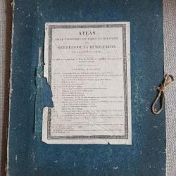 RARE Ed originale JOMINI Atlas histoire critique et militaire des guerres de la révolution1820