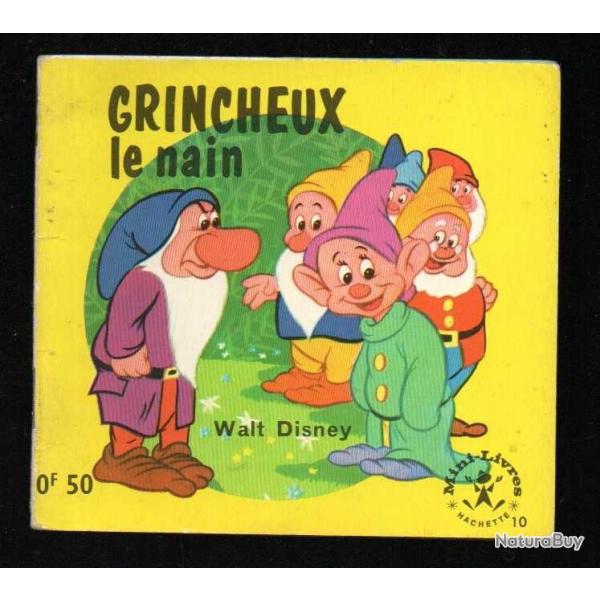 grincheux le nain  walt disney mini livres hachette 10 collector