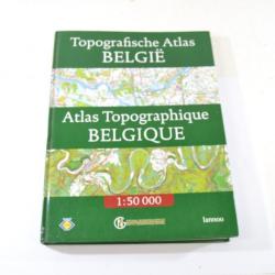 Livre topografishe atlas Belgie Atlas topographique Belgique 1:50000 9789020948530 2001