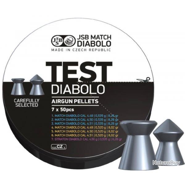 Bote de 350 plombs JSB Diabolo Match Test Middle - Cal. 4.5