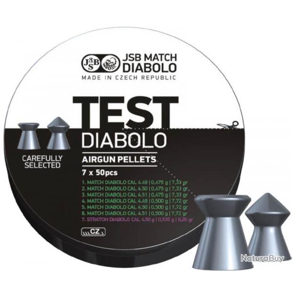 Bote de 350 plombs JSB Diabolo Match Test Light - Cal. 4.5