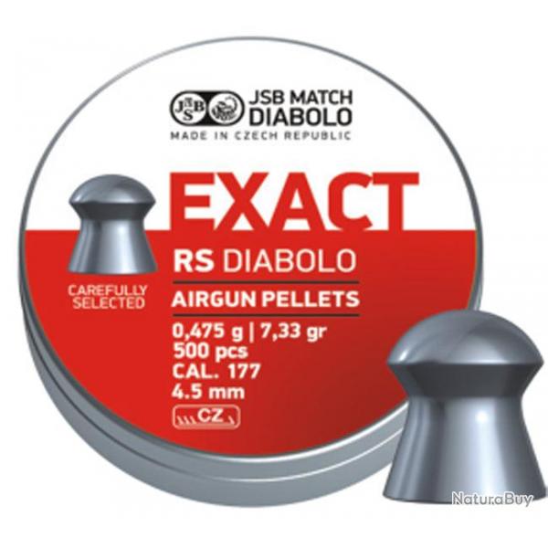 Bote de 500 plombs JSB Diabolo Exact RS - Cal. 4.5