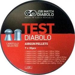 Boîte de 210 plombs JSB Diabolo Exact Test - Cal. 5.5