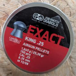 Boîte de 150 plombs JSB Diabolo Exact King - Cal. 6.35