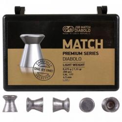 Boîte de 200 plombs JSB Diabolo Match Premium Light - Cal. 4.49