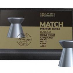 Boîte de 200 plombs JSB Match Premium Middle - Cal. 4.49