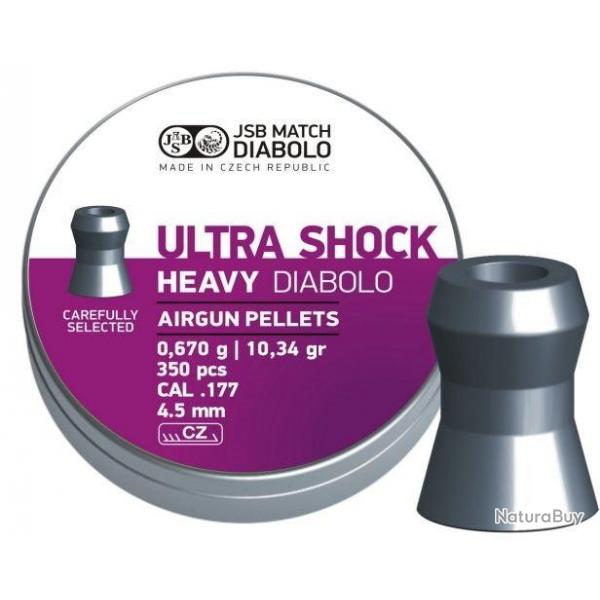Bote de 350 plombs JSB Ultra Shock - Cal. 4.5