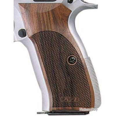 Poignées Pistolet En Bois Zib Grips Pour CZ 75 - Hêtre Noir - Précision 0.007 Cm