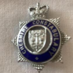 Insigne de Police britannique comté de Cheshire (NE de l'Angleterre)