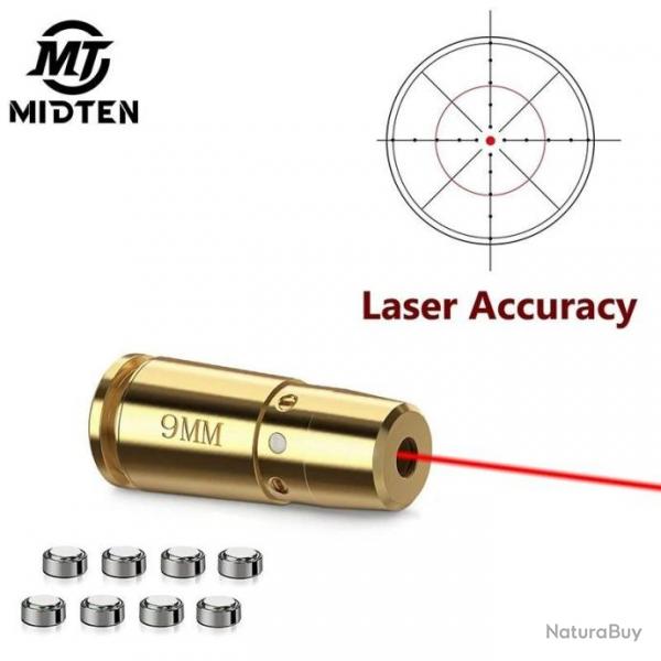 MidTen Balle De Rglage Laser Boresighter Calibre 9MM - LIVRAISON GRATUITE !!