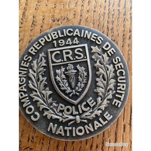 Mdaille Police Nationale CRS 1944- SERVIR (sauvetage mer, motard)