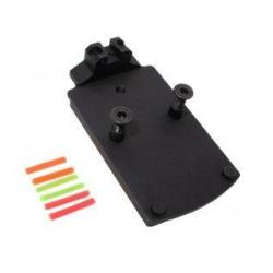 Mount avec rear sight pour RMR pour G-Series Marui/WE GBB avec rear sight - Aluminium 6063 CNC / Noi