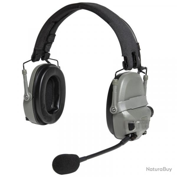 Casque de communication style AMP - Foliage Green - FCS/FMA