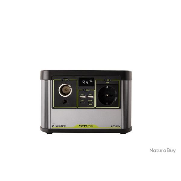 BATTERIE CENTRALE LITHIUM PORTABLE ET ULTRA-COMPACTE YETI 200X - GOAL ZERO