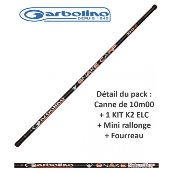 Pack coup gros poisson Garbolino Snake Carp 471 Big Bore Canne seule