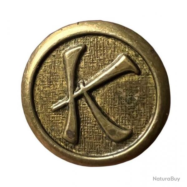 Bouton mtal lettre K