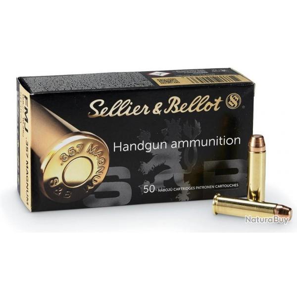50 Munitions SELLIER & BELLOT SP Cal.357 MAGNUM 158 GRS