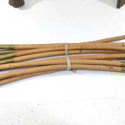 Lot de mâts en bambou avec insert laiton. Idéal reconstitution premier Empire