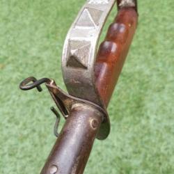 Rare Baionnette couteau de combat de tranchée 1917.  Original