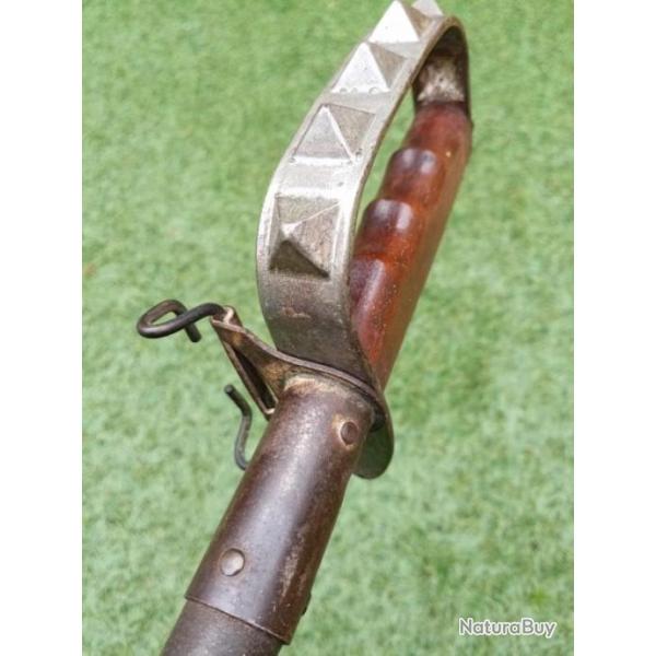 Rare Baionnette couteau de combat de tranche 1917.  Original