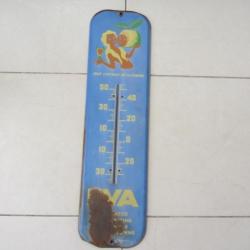 Thermomètre tôle publicitaire EVA 1950/60