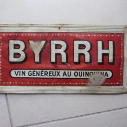 Plaque tôle publicitaire Byrrh 1910/20