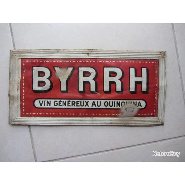Plaque tle publicitaire Byrrh 1910/20