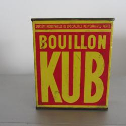 Boite tôle lithographiée bouillon Kub 1940/50