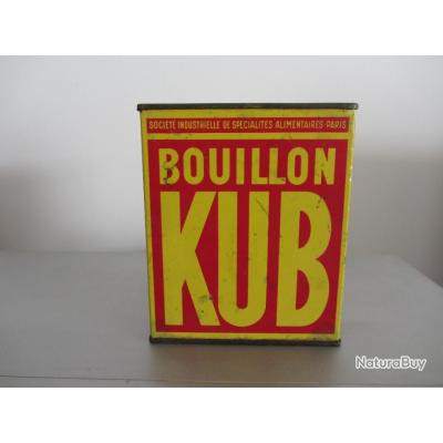 Boite tôle lithographiée bouillon Kub 1940/50 - Objets divers (11545361