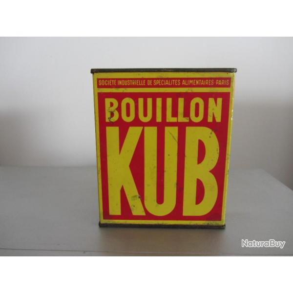 Boite tle lithographie bouillon Kub 1940/50