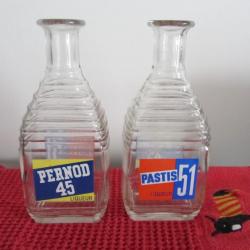 2 Carafes Pernod 45/Pastis 51 - 1950/60