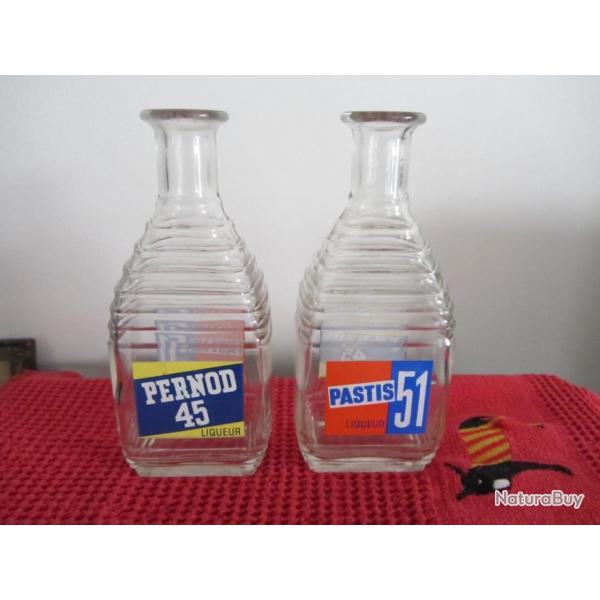 2 Carafes Pernod 45/Pastis 51 - 1950/60