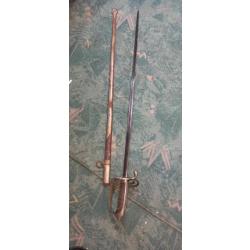 Épée d'officier maison Coulaux de klingenthal. 1845-60 forgé et poinçon C *.certifiant le forgeron.