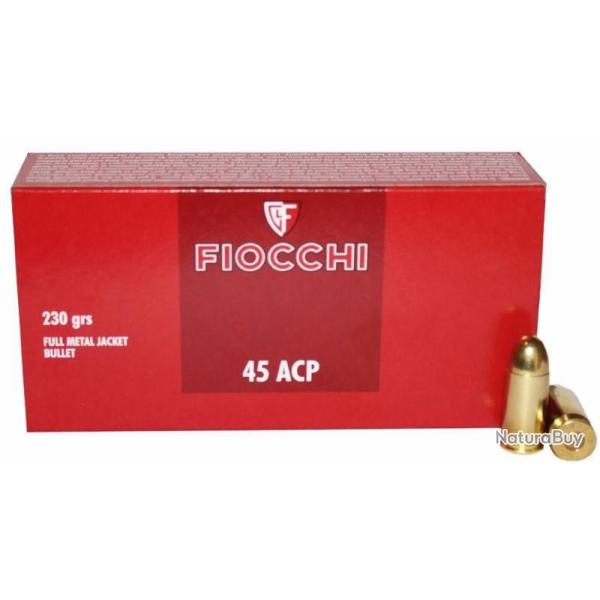 FIOCCHI - Cartouche C.45ACP FMJ230gr(x50)