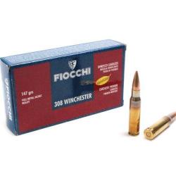 FIOCCHI - Cartouche C.308 WIN FMJ 147gr (x20)