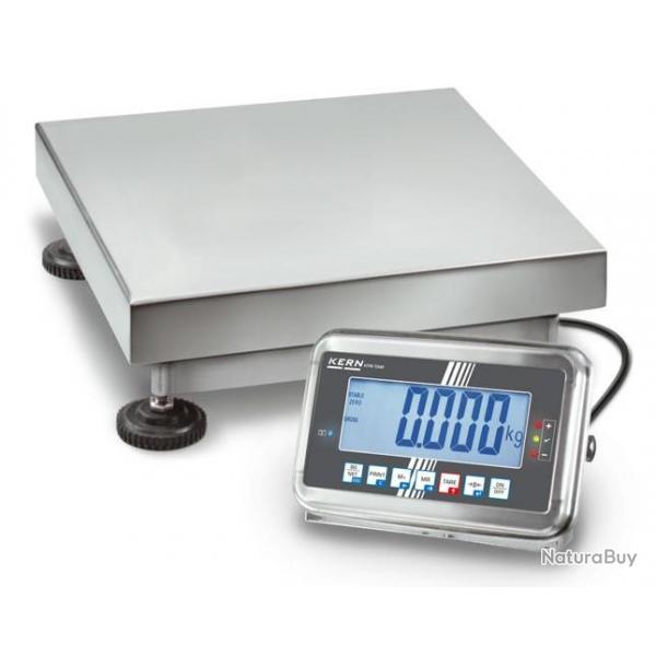 Kern - Balance plateforme en acier inoxydable 10 kg 300x240 mm avec affichage sur colonne - SFB 10K1