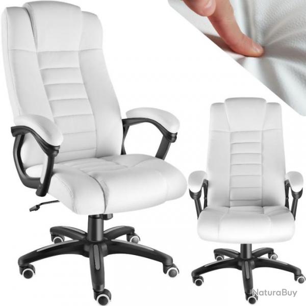 ACTI- Fauteuil de bureau direction MALIN blanc chaise390