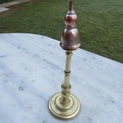 VINTAGE - Ancien chandelier avec éteignoir a bougie conique (XXé)