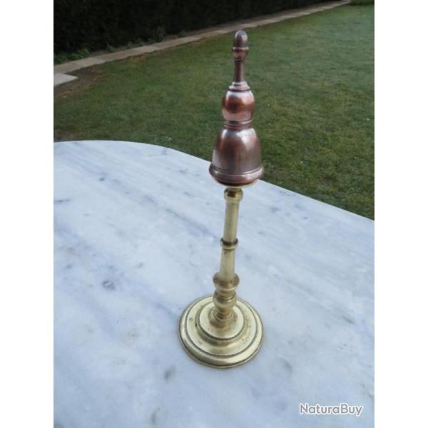 VINTAGE - Ancien chandelier avec teignoir a bougie conique (XX)