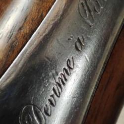 Rarissime fusil signé Devisme à Paris 16 à broche daté 1863 en excellent état canon Léopold Bernard