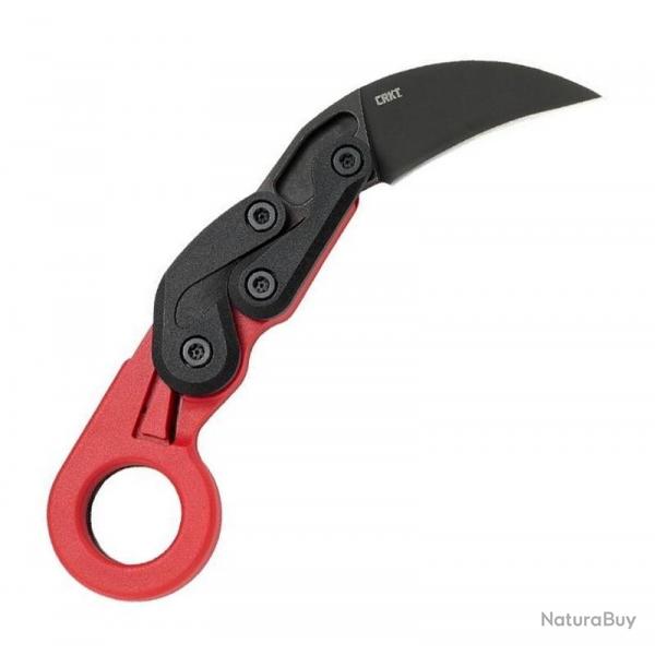 Couteau Karambit CRKT Provoke (blackwashed), Couleur rouge [CRKT]