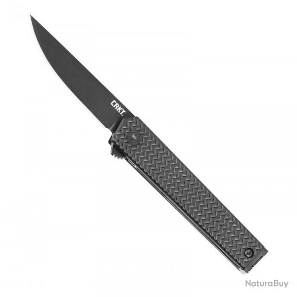 Couteau CRKT CEO Microflipper (D2 / alu noir) [CRKT]