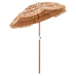 Parasol de terrasse en chaume, parasol tiki hawaïen de 175 cm avec sac de transport design inclinab