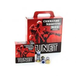 100 CARTOUCHES TUNET COMMANDO SHOOTING SLUG 12/67 