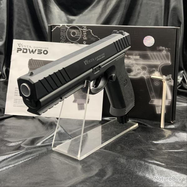 MEGA PROMO - Pistolet VESTA Defence PDW.50 - 14 joules - Armes à balles ...